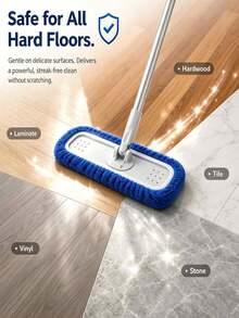 Reusable Mop Cloth, Dry & Wet Flat Mop Pad, Highly Absorbent Replacement Mop Cloth With Elastic Fixing Band, Suitable For Most Flat Mops, Mop Head Not Included, Efficient Floor Care Tool - Multicolor - View 4