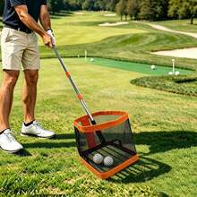 Golf Ball Picker-Upper Golf Ball Retriever Golf Ball Collector - Orange - View 3