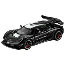 3pcs 1/32 Scale Jesko Alloy Diecast Car Model, Simulated Supercar With Openable Doors, Pull Back Function, Desktop Ornament, Collectible Display Decor, Holiday Gift - Multicolor - View 13