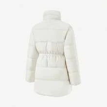 Adidas/Adidas Authentic Winter New Women's Waist-Cinching Fashion Down Jacket JL9846 - White - View 2