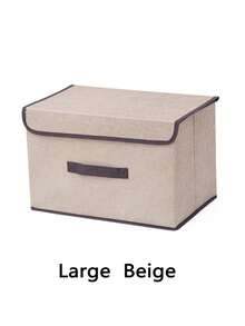 Universal Foldable Car Trunk Organizer With Lid, Large Capacity Non-Woven Fabric Cargo Storage Box, Collapsible Car Container For Groceries, Clothes, Toys, SUV & Truck Accessories - Storage Box - View 14