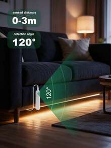 1-6m LED Motion Sensor Light Strip With Human Body Sensor Switch, Flexible Strip,Chasing Light With USB Interface,Staircase Chasing Light, Corridor Balcony, Indoor/Outdoor Use, Modern Lighting Design|Flexible Neon Light Flexible Strip|Staircase Light - White - View 5