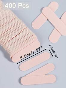10 To 1000pcs Disposable Pink DIY Mini Nail Files - Double-Sided Sandpaper Files, Suitable For Manicure And Pedicure - Pink - View 13