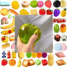 1 buah Squishy Apel Kristal Merah Muda/Hijau, Mainan Pereda Stres Apel Kristal Besar dengan Rebound Lambat, Cocok untuk Meredakan Kecemasan, [Kemungkinan Ada Sedikit Perbedaan Warna Karena Pencahayaan], Mainan Squishy Lembut, Mainan Karet Lembut, Tekstur Krim yang Sangat Lembut - MultiWarna - View 7