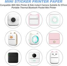 closeli 5 Rolls/Set White Thermal Paper, Self-Adhesive Paper, Suitable For Multiple Mini Label Printers, Instant Photo Printers, Used For Notes, Labels, Diary DIY - View 4