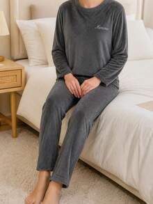 Women Pajama Sets - Grey - View 1