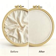 Bamboo Color Round Embroidery Hoop, Adjustable Metal Screw Embroidery Frame, 20cm/16cm/12cm/7cm, Cross Stitch DIY Handmade Embroidery Hoop - Embroidery Hoop - View 6