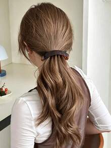 1PC Korean Style Minimalist Banana Clip – New Vertical Hair Clip For High Ponytail, Elegant Hair Accessory For Women,Hair Clips Hair Claws,Hair Slide - Multicolor - View 8