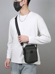 1pc New Men's Casual Crossbody Bag, Multifunctional Shoulder Bag, Coin Purse, Daily Commute Minimalist Backpack, Portable Crossbody Bag - Multicolor - View 7