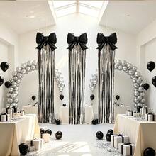 4pcs Black Balloon Set, Suitable For New Year Adult Surprise Birthday Party, Anniversary Decoration, Opening Welcome, Bar Event, Bachelor Party, Photo Backdrop - Multicolor - View 6