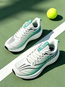 Men's Running Shoes Breathable Comfortable Athletic Shoes - Green - View 5
