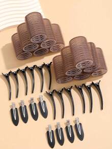 32pcs/Set Large Size Hair Rollers With Clips, Self-Gripping Curler Suitable For Long/Medium/Short Hair And Bangs, DIY Hair Curling Tool - Multicolor - View 15