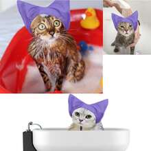 Pet Waterproof Head Cover, Cat Bath Cap, Dog & Cat Universal Waterproof Bath Cap, Ear Protection, Dog Swimming Ear Protection Waterproof Cap, Pet Supplies - Multicolor - View 5