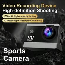 Ultra HD Action Camera, Mini Waterproof Camera With Electronic Image Stabilization, Wide Angle Lens, Diving Waterproof, Motorcycle/Bicycle Dash Cam, Rechargeable Vlog Camera, Suitable For Outdoor Sports (Micro SD Card Not Included) - View 7