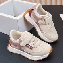 New Girls' Hook-And-Loop Casual Sports Shoes, All-Season Children's Colorblock Soft Sole Comfortable Versatile Outdoor Shoes - Pink and Purple - View 21