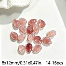 14-16pcs Teardrop Shaped Loose Beads 8x12mm DIY Jewelry Handmade Beading, Suitable For Bracelet, Necklace, Earring Making - 8*12mm Teardrop Beads - View 24