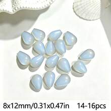 14-16pcs Teardrop Shaped Loose Beads 8x12mm DIY Jewelry Handmade Beading, Suitable For Bracelet, Necklace, Earring Making - 8*12mm Teardrop Beads - View 29