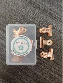 1/7 Box (8pcs) Macaron Color Round Tip Clips, Used For Clamping Papers, Important Documents, Planner - Multicolor - View 14