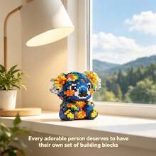Cute Colorful Animal Collection, 1200+ To 2000+ Pieces, Halloween Gift, Creative Room Decor, Desktop Ornament, Birthday Gift, Christmas Gift, Best Friend Gift, Couple Gift, New Year Gift, Suitable For Everyone - Multi-color/ys1697/Cute Koala - View 8