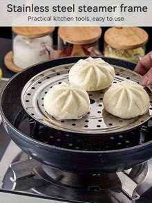 Stainless Steel Steamer Rack, Stainless Steel Steamer Rack With Detachable Legs Steamer Plate, Pressure Cooker Round Pot Steamer Plate Suitable For Steamer Cookware Pressure Cooker, Suitable For Dumplings, Seafood, Buns, Meat - View 7