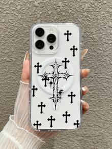 哥德式暗黑復古宗教十字架透明磁吸手機殼，適用於 iPhone 與 Galaxy，手機殼，Case 17 Pro Max，保護殼，耶穌手機殼，適用於 iPhone 15 手機殼，適用於 iPhone 16 Pro Max 手機殼，適用於 iPhone 16 手機殼，適用於 iPhone 14 手機殼，適用於 iPhone 15 手機殼，適用於 iPhone 16 Plus 手機殼，手機殼，Galaxy 手機殼，適用於 iPhone 18 Pro，適用於 iPhone 18 Pro Max - 彩色 - 查看 2