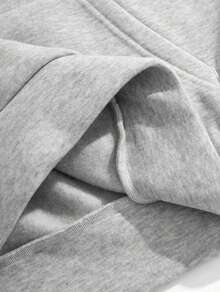 Sudadera con capucha y cuello redondo para mujer, con bolsillos, camisetas con estampado divertido de un ganso asustado, ropa de otoño para mujer, conjunto de otoño para mujer, tops informales para las vacaciones. - Gris Claro - Ver 9