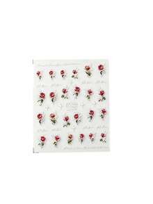 1pc Autumn New Christmas Snow Scene Rose Sticker, Autumn/Winter Christmas Makeup Decoration Decal DIY Embellishment, Y2K Gothic Style, Face Sticker With Self-Adhesive Backing - Multicolor - View 5
