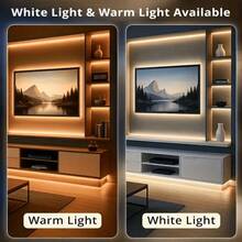 Acosh Neon Lampu Strip LED Sensor Gerak Pendeteksi Tubuh Manusia, Lampu Langkah Sensor Gerak LED, Strip Neon Fleksibel Putih Hangat dengan Antarmuka USB, Untuk Tangga, Lorong, Balkon, Dekorasi Pernikahan, Pencahayaan Tangga Dalam Ruangan, Pencahayaan Modern, Strip Neon Fleksibel - Putih - View 8