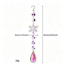 1pc Christmas Acrylic Snowflake Crystal Shell Eye-Shaped Bead Net Pendant Sun Catcher - Hanging Ornament - View 17