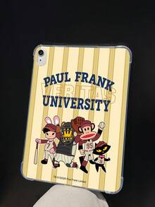 官方授權 Paul Frank 透明平板保護殼，棒球運動員猴子兔子熊貓貓咪條紋字母圖案，新款適用於 Air2 2014 (9.7 吋)、Air4 2020 (10.9 吋)、Pro 11 (M4) 2024 (11 吋)、11 2025 (11 吋)、7 2019 (10.2 吋)，平板保護套，可用作節日禮物、日常通勤，日常防摔高吸引力款式 - 彩色 - 查看 2