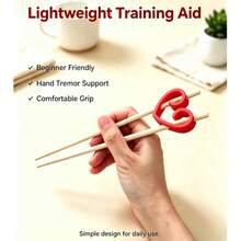 Chopstick Helper | Durable Hard Plastic Small Kitchen Utensil Tool, Perfect Unique Gift For Christmas, Valentine's Day And New Year | Ideal Party Supply, Practical Learning Tool For Home And Restaurant UseLightweight Training Aid For Chinese - View 4