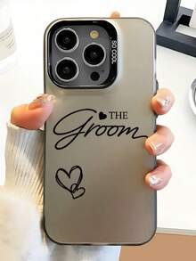 1 buah Casing Ponsel Matte Abu-abu Perak dengan Tulisan Tangan Hati untuk Pengantin Pria, Kompatibel dengan iPhone 17/17Pro/17ProMax/16/16Pro/16ProMax/15/15Pro/15ProMax/14/14Pro/14ProMax/13/13Pro/13ProMax/12/12Pro/12ProMax/11/11Pro/11ProMax. Juga Kompatibel dengan Ponsel Seri . Gaya Pasangan. - MultiWarna - View 2
