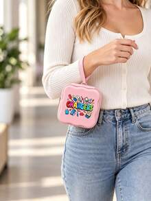 Tas Penyimpanan Kabel Data Persegi Portabel Motif Kartun, Hadiah Ulang Tahun, Musim Wisuda, Musim Awal Sekolah, Hari Guru, Paskah dan Natal - MultiWarna - View 10