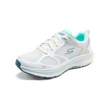 Skechers Women's GO RUN Consistent 2.0 Stable Support Cushioned Breathable Mesh Anti-Torsion Non-Slip Running Shoes - White Blue - View 8