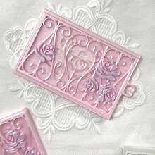 Ins-Style Hollow Window Rose Card Sleeve Heart Rose Flower Protective Case 3-Inch Small Card Holder Pendant, Idol Fan, Planner Enthusiast, Student, Card Storage, Photo Display, Desk Decor, Collectible Storage, Dust Protection, Birthday Gift, Holiday Gift, Creative Collection, Portable Pendant, DIY Decoration, Exhibition Card Collecting - A - View 9