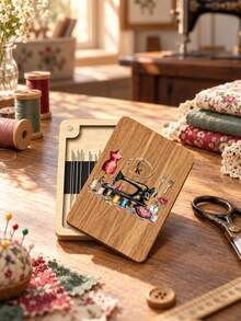 Flower Sewing Needle Case, Needle & Thread Storage Box, Pin Organizer - Floral Sewing Pattern Needle & Thread Storage Box, Sewing Needle Storage Tool, Without Needles, Needle & Thread Organizer Box, Holiday Birthday Gift, Perfect Gift For Sewists, Sewing Enthusiasts And Embroidery Artists - Multicolor - View 9
