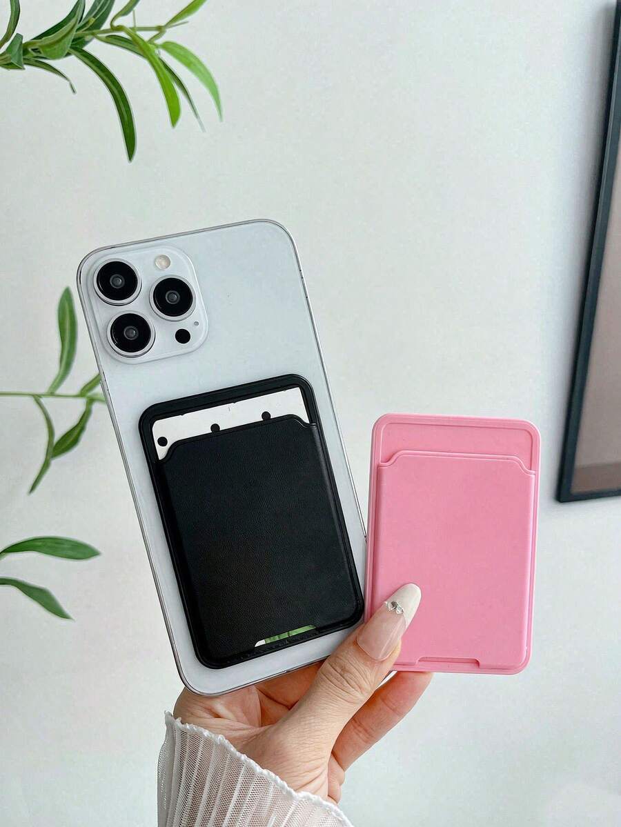 Universal Phone Adhesive Card Holder, Compatible With Multiple Phone Models, Can Store Transit Cards, Access Cards, ID Cards, Credit Cards, Etc., Prevents Card Loss. Unisex, Magsafe Card Wallet. - Model C - View 1