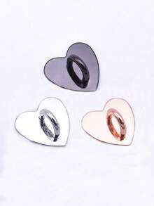 All-In-One Heart-Shaped Metal Phone Case Accessories - Heart-Shaped Hook, Phone Ring, Phone Keychain, Metal Phone Ring - Multicolor - View 13