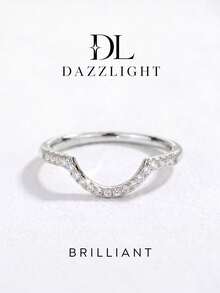 1pc Moissanite Ring, Luxury Arched Full Pave Diamond Band, Suitable For Women's Wedding And Daily Wear - Arched Moissanite Ring - View 5