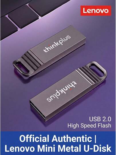 Lenovo ThinkPlus سلسلة MU221 قرص صلب محمول 8GB/16GB/32GB/64GB USB2.0 معدني متين ضروري لتخزين بيانات الأعمال والمكتب والدراسة