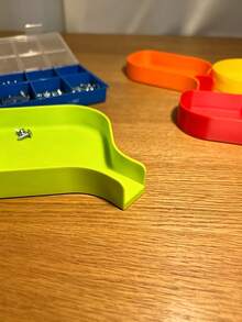 Tool Storage Funnel Tray, 5mm Raised Edge, Prevents Screws, Bolts, Beads And Small Parts From Spilling, With Fully Sealed Slide-In Plug, Precise Storage Of Small Parts, Keeps Workspace Clean And Efficient, Suitable For Crafting And Repair - A - View 4