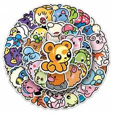 Hasbro 50pcs/1set Pokémon Cartoon Stickers KPOP Merchandise - Multicolor - View 7