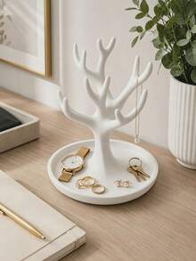 Nordic Minimalist Jewelry Stand - Both A Cozy Home Decor And An Elegant Desktop Ornament. Ring And Bracelet Display Rack, Entryway Key Tray, Multi-Functional Desktop Storage Organizer. Provides Practical Desktop Storage - Multicolor - View 3
