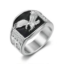 1 buah Cincin Pria Elang Tembaga, Cocok untuk Pesta, Perjamuan, Klub Malam, dan Acara Lainnya, Hadiah Perhiasan yang Ideal - cincin - View 7