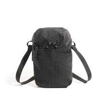 Men Sling Bag, Black Grid Print Mini Crossbody Shoulder Bag, Adjustable Strap Multi Pocket Storage, For Daily Commute Outdoor Travel, Durable Casual - Multicolor - View 14