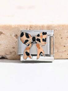 1Or2 Pcs Leopard Print Enamel Italian Charm Links,9mm Stainless Steel Modular Bracelet Charms,Multi Pattern DIY Jewelry Beads For Women Bracelet Gift - Multicolor - View 26