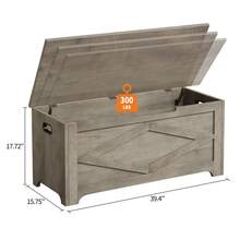 Storage Benches - Grey - View 3