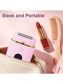 Electric Shaver For Women, 2-In-1 Bikini And Body Hair Trimmer, Painless USB Rechargeable Razor For Legs, Underarms, And Face, Portable Multifunctional Hair Removal Device Battery Capacity 300mAh - View 3