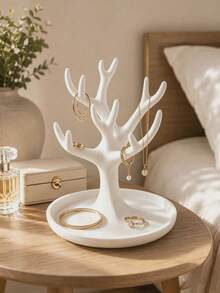 Nordic Minimalist Jewelry Stand - Both A Cozy Home Decor And An Elegant Desktop Ornament. Ring And Bracelet Display Rack, Entryway Key Tray, Multi-Functional Desktop Storage Organizer. Provides Practical Desktop Storage - Multicolor - View 1
