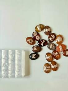 Cetakan Silikon Transparan Tinggi Bentuk Cincin Capung & Kupu-kupu Vintage Baru Musim Gugur/Dingin, Desain DIY Nail Art 3D, Cetakan Silikon Transparan Tinggi - Clear - View 1